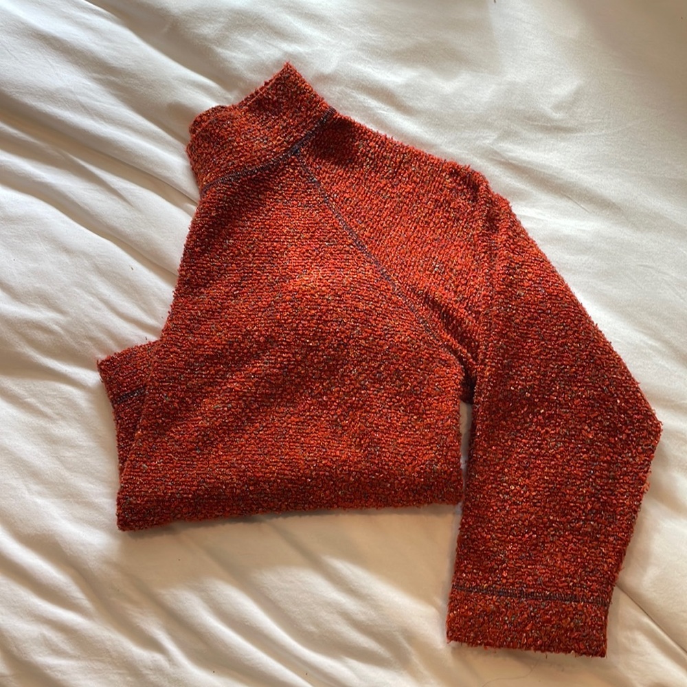 Free people Orange sweater